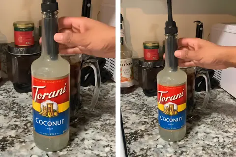 Add coconut syrup