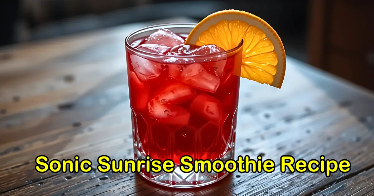 Sonic Sunrise Smoothie Recipe