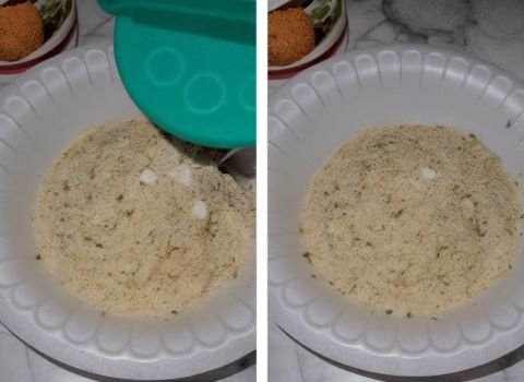 Make the Parmesan crust