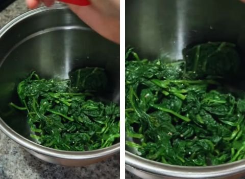 Prepare the spinach