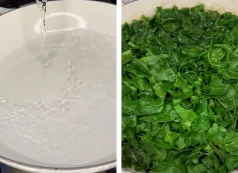 Prep the spinach